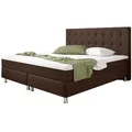 Boxspringbett - braun - H3 - 180x200 cm