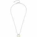 JEWELS BY LEONARDO Halskette Pirella • Schlangen-Kette aus silberfarbenem Edelstahl • Anhänger aus Perlmutt in goldfarbener Einfassung • 45-50 cm Länge • Schmuck Geschenk für Frauen • 023203