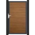 GroJa Steckzaun Tor BasicLine Universal-DIN DB Golden Oak