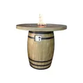 Elementi Gasfeuerstelle Tuscany, Holzoptik Redwood, inkl. Druckminderer
