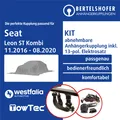 Für SEAT Leon ST Kombi Typ 5F8 11.2016-08.2020 AHK abn +13pol spez E-Satz TOP