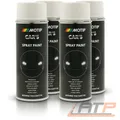 MOTIP 4x 400 ml CAR'S RALLYE-LACK SPRAYDOSE WEISS GLÄNZEND SPRÜHLACK