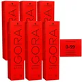Schwarzkopf Igora Royal 6 x 60 ml 0-99 violett konzentrat Haarfarbe Cremefarbe S
