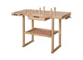 tectake® Holzwerkbank, mit 2 Schraubstöcken, 4 Stirnhölzer und 4 Bankhaken, 117 x 47,5 x 83 cm
