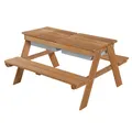 B-Ware roba Kindersitzgarnitur Outdoor+ mit Spielwannen, wetterfeste Massivholz 