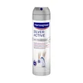 Hansaplast Silver Active Fußspray (150 ml), Fußdeo Anti-Transpirant mit 72 h Schutz vor Fußgeruch und Schweiß, Aktiv-Komplex mit Silber-Ionen