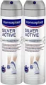 Hansaplast Fußspray Silver Active 72h Fuss Deo Schutz vor Fussgeruch 2x 150ml