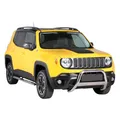 OMAC Frontbügel Frontschutzbügel kompatibel mit Jeep Renegade Trailhawk 2014-2024 Silber ø63mm