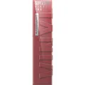 Maybelline New York Super Stay Vinyl Ink Flüssiger Lippenstift für 16H Halt & Glanz, Wischfeste & hochpigmentierte Farbe, Vinyl-Finish ohne Abfärben, Nuance: 40 Witty, 4,2ml