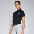 Cavalleria Toscana Shirt Damen CT Jersey S/S Training Zip Polo FS 2024 Kurzarm Funktionsshirt Navy L
