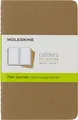 Cahier Journal, Set mit 3 Notizbücher mit Blanken Seiten, Kartoneinband mit S...