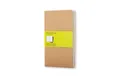 Moleskine Cahier A6, blanko, Kraft/Natur, 3er-Set Moleskine