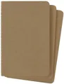 MOLESKINE Notizheft Cahier P/A6 blanko Karton braun 3 Stück