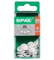 SPAX Abdeckkappe Spax Abdeckkappen weiß zum stecken - 25 Stk.