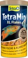 TetraMin XL Flakes, Fischfutter in Flockenform für größere Zierfische, 1 L Dose