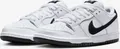 Nike SB Dunk Low Pro "White and Black" Weiß/Schwarz, Größe: 47,5