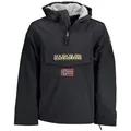 Napapijri Outdoorjacke Herren Regenjacke Schwarz mit Kapuze und recycelten Materialien XXL (56)