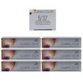 Wella Illumina 6 x 60 ml 6/37 dunkelblond gold braun Set