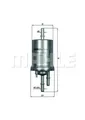 Kraftstofffilter Leitungsfilter KL 156/3 MAHLE für AUDI SEAT SKODA VW