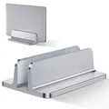 Bewahly Laptop-Ständer, vertikal, aus Aluminium, verstellbar, für MacBook Pro/Air, iPad, Surface, HP, Lenovo, Tablet und andere Laptops – Silber