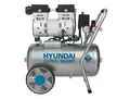 Hyundai Druckluftkompressor, Silber, Metall, 59x55x36 cm, ölfrei, Druckminderer, Rückschlagventil, Manometer Kesseldruck, Ausgabedruck, einfach zu transportieren, Freizeit, Heimwerken, Werkstatt