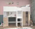 Hochbett Etagenbett Kleiderschrank Schreibtisch Kinderbett Stauraum Tom 90 x 200
