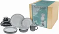 CreaTable, 21518, Nordic Fjord Frost, Kombiservice 10-tlg, Steinzeug