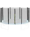 Terena Trampolin Netz 244 cm Ø – Trampolinnetz für 6 Stangen - Ersatznetz Sicherheitsnetz außenliegend – Trampolinnetz 160 cm hoch - UV-beständig und reißfest – Hochwertiges Trampolin Netz 244 cm Ø