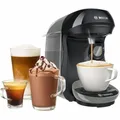 BOSCH Multigetränke-Kaffeemaschine – TAS1009 – Tassimo T10 HAPPY – Grau