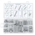 200 Stück Feder Sortiment Set Kit, Zugfedern, Schwingfeder, Edelstahl Druckfeder