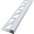 Dalsys Fliesenschiene Eckprofil Aluminium 2,5m x 8mm Weiß Kantenschutz