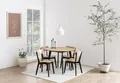 ACTONA GROUP Esstisch Roxby rund Ø105 – kompakt, robust & pflegeleicht, zeitloses Design (1-St., Küchentisch, OTTOs Choice), Roxby Esstisch rund, mit Eiche Furnier Ø 105 cm