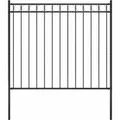 vidaXL Gartenzaun Stahl 1,81x1,5 m Schwarz 146315