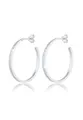 Elli Ohrringe Damen Creolen Basic Strukuriert Hammerschlag in 925 Sterling Silber