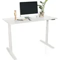 hjh OFFICE Elektrisch höhenverstellbarer Schreibtisch STAND PRO Computertisch höhenverstellbar 71.0 - 116.0 x 140.0 x 70.0 cm - Weiß