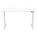Mid.you Schreibtisch, Weiß, Holzwerkstoff, 70x71 - 116x140 cm, höhenverstellbar, Arbeitszimmer, Schreibtische, Bürotische