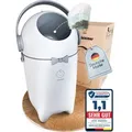 Levias® Windeleimer Baby Mülleimer Geruchsdicht | Windelmülleimer Geruchsdichter Wickeleimer ohne teure Nachfüllkassetten 10L Volumen