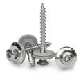 Spenglerschrauben mit Dichtscheibe – 20 Stück – Edelstahl, rostfrei – Innensechsrund Schrauben für Dachbleche & Blechdach – Selbstschneidende Schrauben, Blechdach Schrauben mit Dichtung (4,5x50 mm)