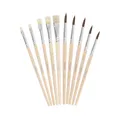 Pinselset 10tlg. Pelikan - 5 Haarpinsel & 5 Borstenpinsel für Schule, Malen