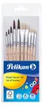 Pelikan Pinsel Starter-Set10-teilig: 5 Borstenpinsel Malpinsel +  5 HaarPinsel