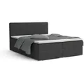 BOXBETT LON IV 180/200 in Cord Anthrazit H4 - Grau/Creme/Beige/Hellgrau/Schwarz