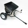 DEMA Streuwagen 45L / 36 kg mit Anhängerkupplung – Düngestreuer, Salzstreuer, Saatgutsprayer für Garten, Rasen und Winterdienst, Robustes Design und einfache Handhabung