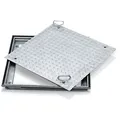 Zarges Aluminium Schachtabdeckung Mit Verzinkter Stahldeckplatte 600 Mm X 600 Mm