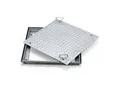 ZARGES Schachtabdeckung Aluminium 600 x 600 mm Außenmaß 760 x 760 mm (47021)
