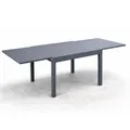 Garden Pleasure Ausziehtisch ELENA 90/180x90x75 cm Gartentisch Alu grau