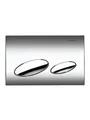 Geberit actuator plate kappa20 for dual flush: bright chrome