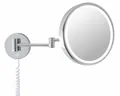 DEUSENFELD KL50CT - Wand LED Kosmetikspiegel, Groß, Farbverstellung 5-fach Ø25cm
