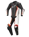 Alpinestars Missile V2 1PC black white red fluo Gr. 50 Lederkombi Einteiler Race