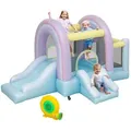 AIYAPLAY Hüpfburg mit Gebläse, Bodenanker, Rutsche, Reparaturflicken-Set, Tragetasche, (für Kinder im Alter von 3–8 Jahren, 1-tlg., für drinnen und draußen), 340 x 220 x 180 cm, Bunt bunt
