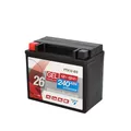 CARTEC Motorradbatterie YTX12-BS 12Ah, 240A, Gel Technologie Motorrad-Starter-Batterie, Erstausrüsterqualität, zyklenfest, lagerfähig, wartungsfrei, schwarz